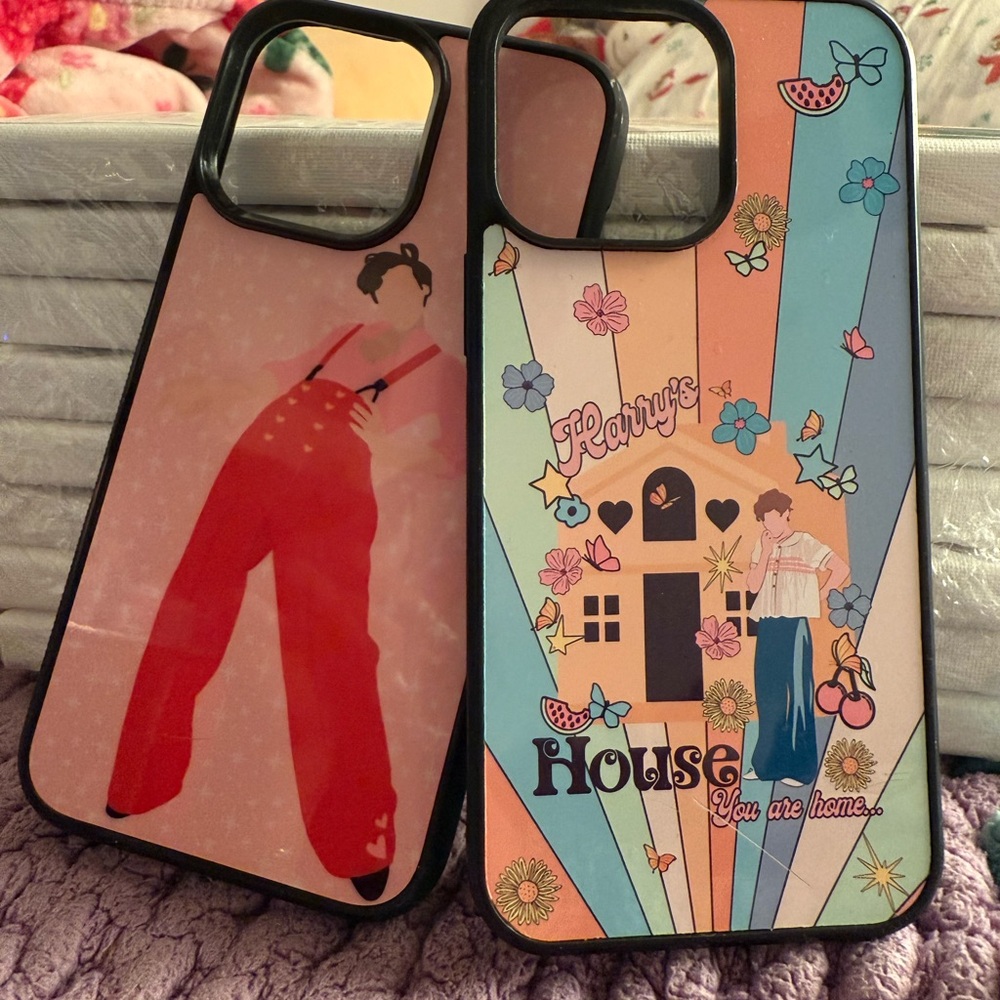Harry styles inspired Colorful Graphic iPhone Cases (iPhone 14 pro max)
